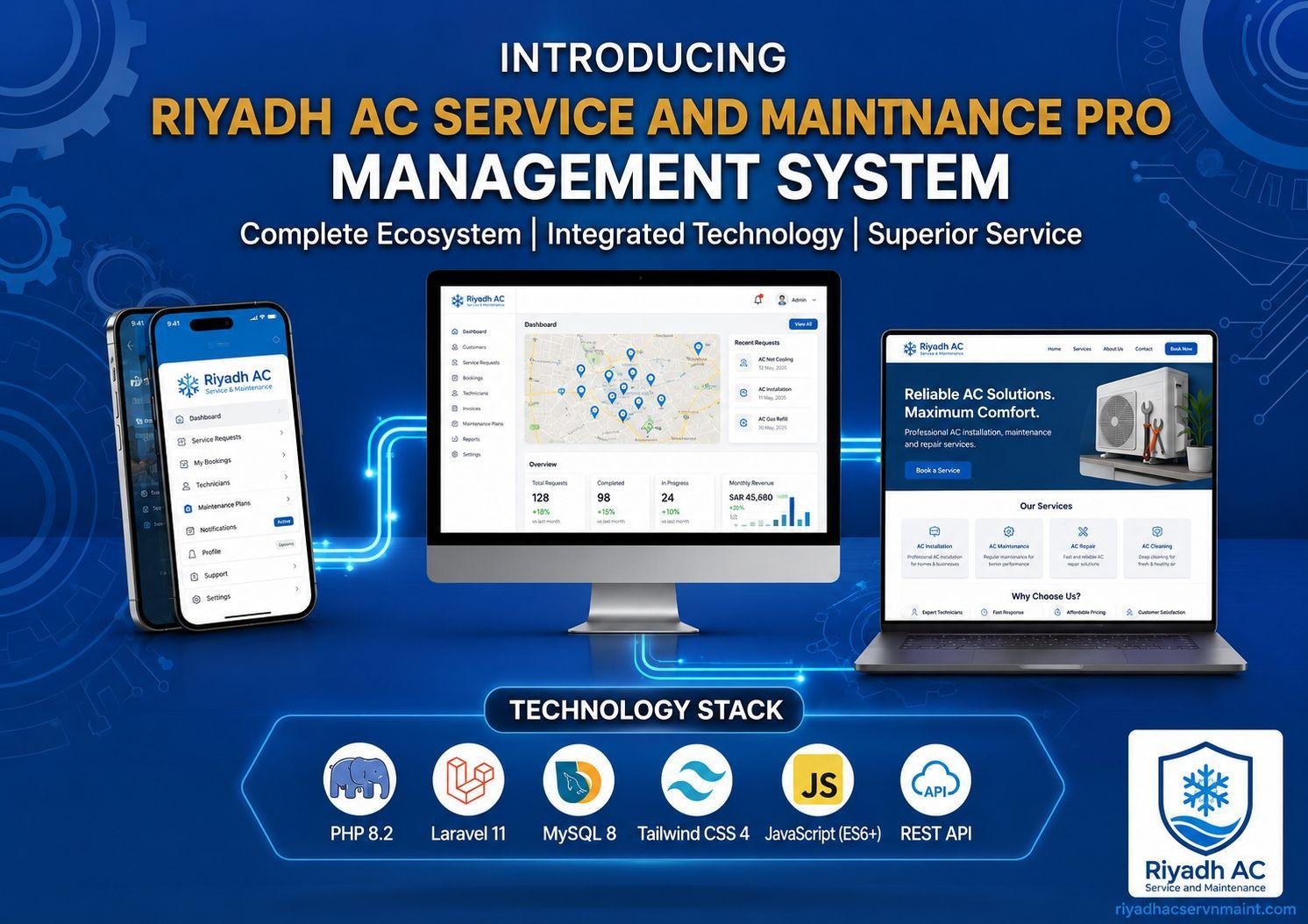 Riyadh AC Service & Maintenance Pro Management System